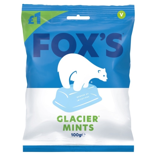 Glacier Mints Hard Boiled Sweets Fox's 100g